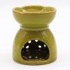 Ceramic Oil Burner Tree of Life - Lime